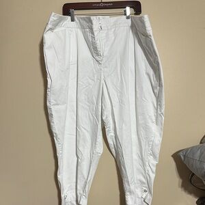 White women's capri pants